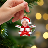 Custom Photo Baby’s First Christmas Acrylic Ornament, Personalized Newborn Keepsake HA75 919092
