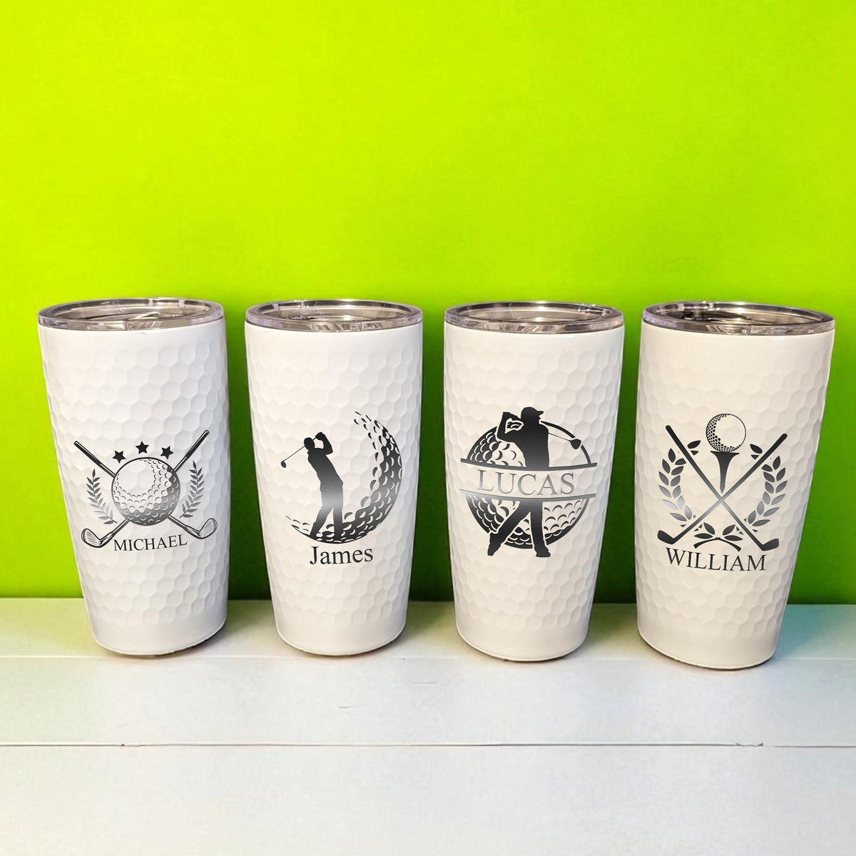 Personalized Gifts for Golfer, Viral Design White Golf Tumbler, Gift for Golf Lovers LM32 897595
