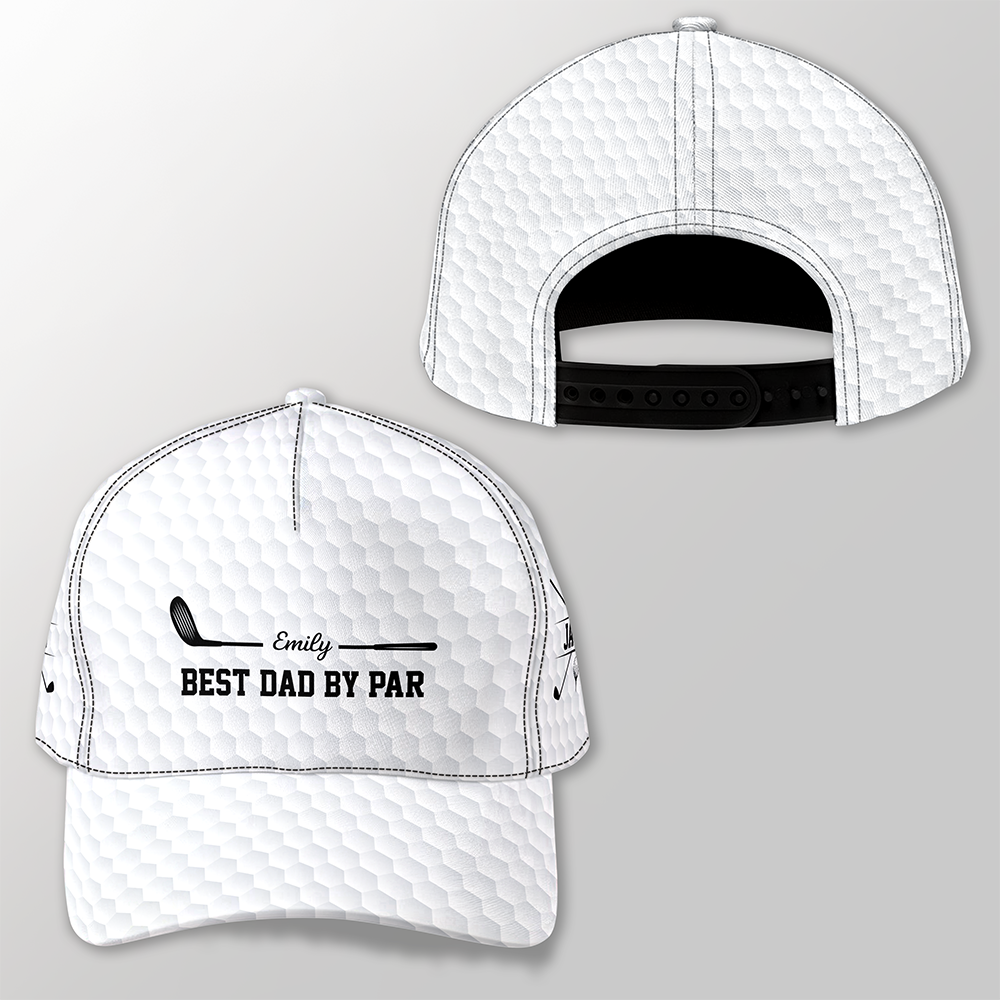 Custom Name Best Dad By Par Classic Cap - Gift for Golf Dad TH10 169837