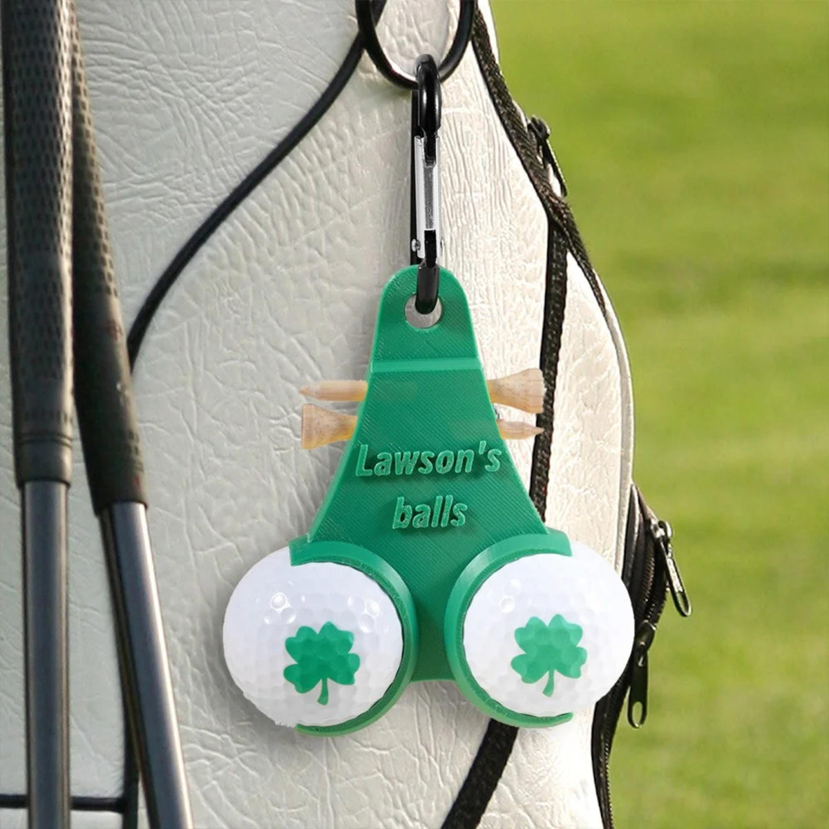 Personalized 3D Printed Golf Ball & Tees Holder Funny Golf Accessory for Him, Gift for Golf Lovers, Golf Dad Gift Idea LM32 897627