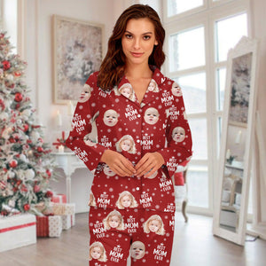 Custom Cute Photo Best Dad Ever Pattern Pajamas For Family LM32 893689