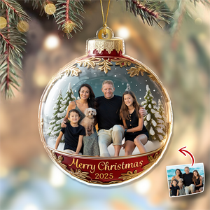 Custom Family Photo Acrylic Ornament Gift For Family HA75 897176