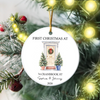Personalized First Christmas At Ceramic Ornament, New Home Celebration Keepsake HO82 903606