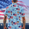 Custom Photo Best Dad Ever With American Flag Hawaii Shirt LM32 668905