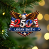 Personalized 250th Anniversary 1776-2026 Eagle USA Semiquincentennial Patriotic Wooden Ornament HO82 903398
