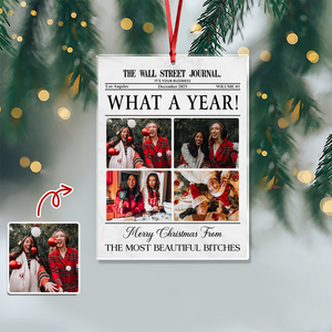 Custom Photo Besties Christmas Tree Acrylic Ornament Christmas Gift For Besties HO82 894674