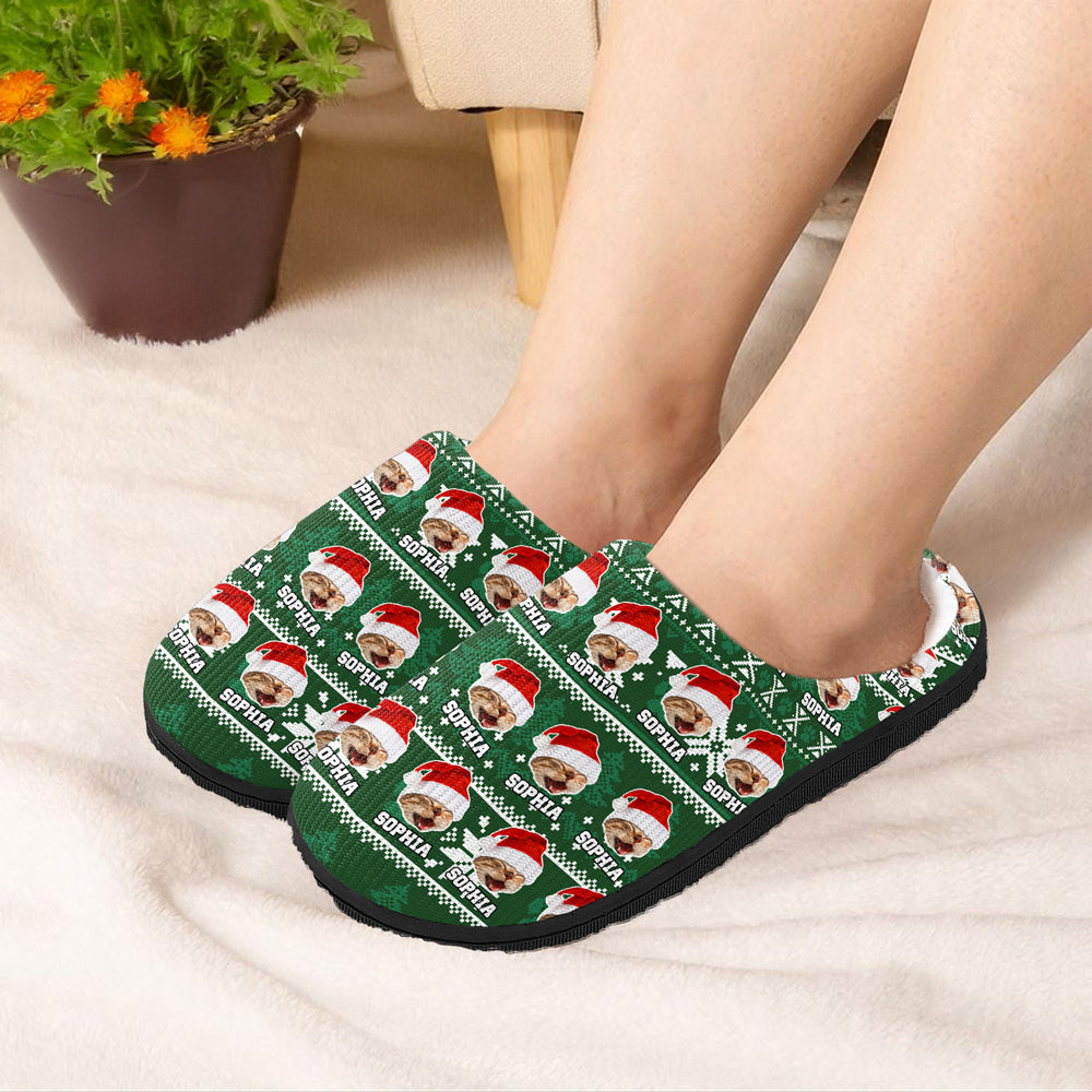 Custom Pet Photo Slipper - Christmas Gift For Dog And Cat Lovers TH10 894451