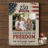 Custom Photo US 250th Anniversary 1776-2026 - Patriotic Gift for Family TH10 170003