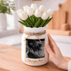 Custom Photo Vintage Retro 90s Gift for Mom Flower Ceramic Vase LM32 899723