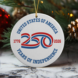 USA 250 Years Of Independence Ornament CH07 896772