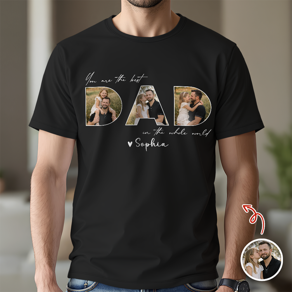 Custom Photo You Are The Best Dad In The Whole World Dark Shirt TH10 169633