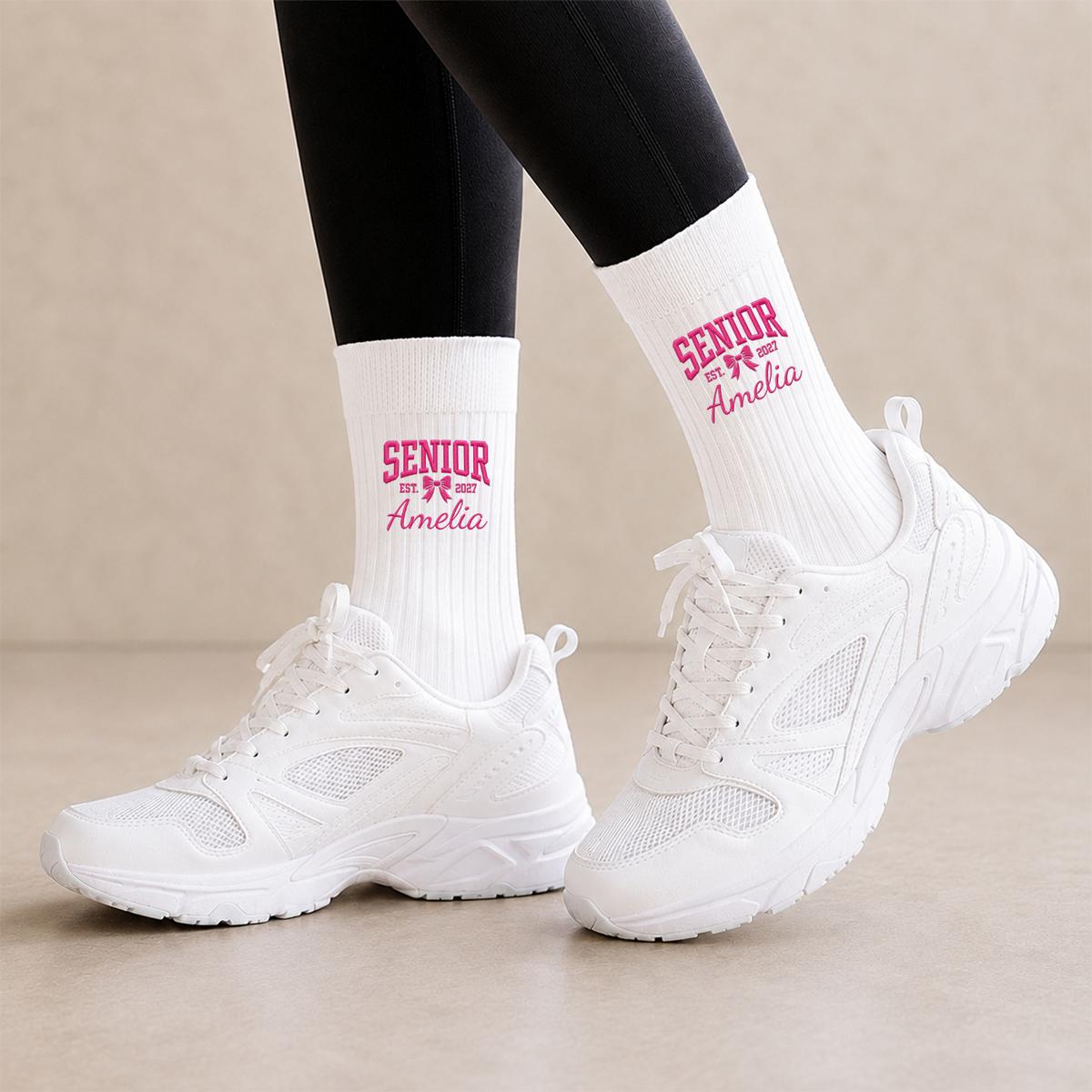 Personalized Senior Class of 2027 Embroidered Socks Senior Gift for Class of 2027 CH07 180426