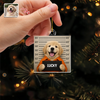Custom Pet Mugshot Photo Acrylic Ornament Funny Dog Cat Lover Christmas Gift HO82 903318