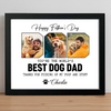 Custom Photo Happy Father's Day Best Dog Dad Picture Frame Gift For Father's Day HO82 893970