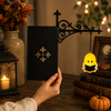 Halloween Ghost Metal Bookshelf Lantern Light Gift for Book Lovers, Reader Gift CH07 180212