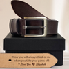 Personalized Leather Belt for Men, Engraved Hidden Message Belt, Funny Romantic Gift for Boyfriend Husband LM32 899833