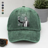 Charlie Kirk A True Hero Retro Style Washed Denim Baseball Cap HO82 65786