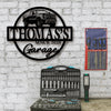 Personalized Monogram Metal Sign Custom Car Garage Sign CH07 896258