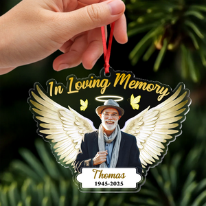 Custom Photo In Loving Memory - Personalized Memorial Acrylic Ornament CH07 896870