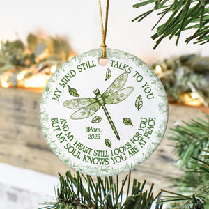 My Mind Still Talks To You Toile - Personalized Ceramic Ornament HA75 897460