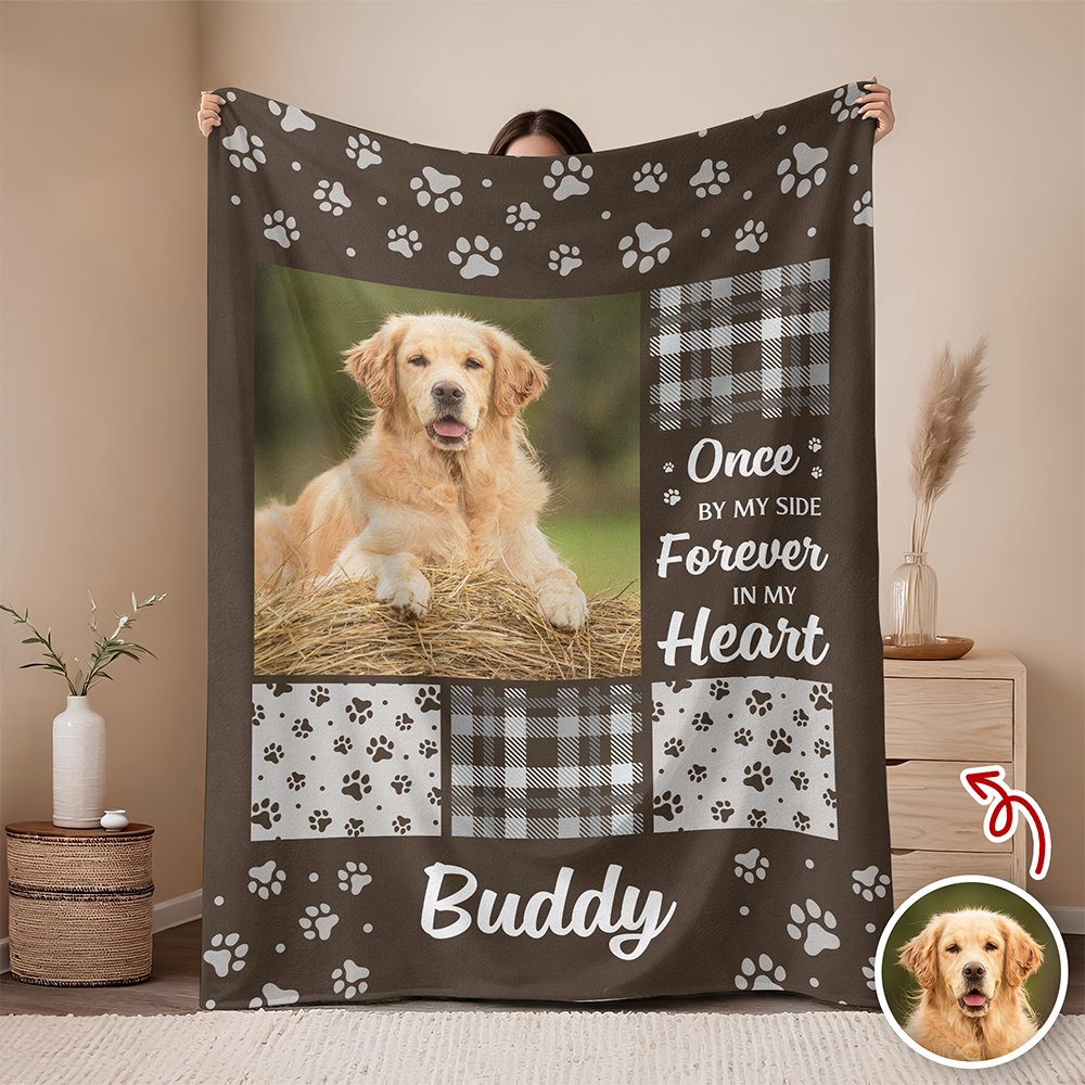 You Were My Favorite Hello And My Hardest Goodbye Custom Dog Memorial Photo Blanket CH07 896460