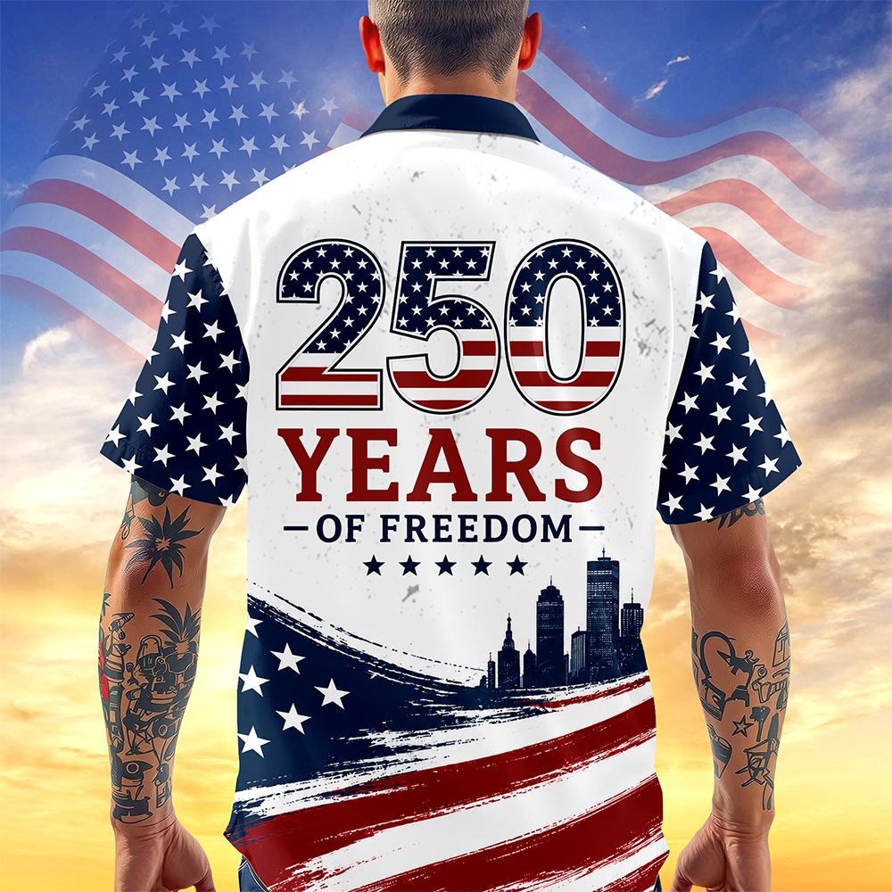US 250 Years of Freedom 1776-2026 Statue of Liberty Flag Hawaii Shirt CH07 911844