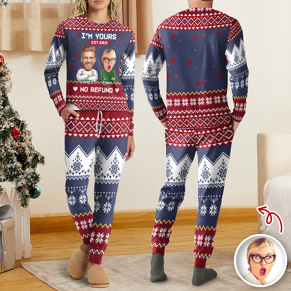 Custom Funny Face You And Me We Are A Team Together Sleepwear LM32 895571