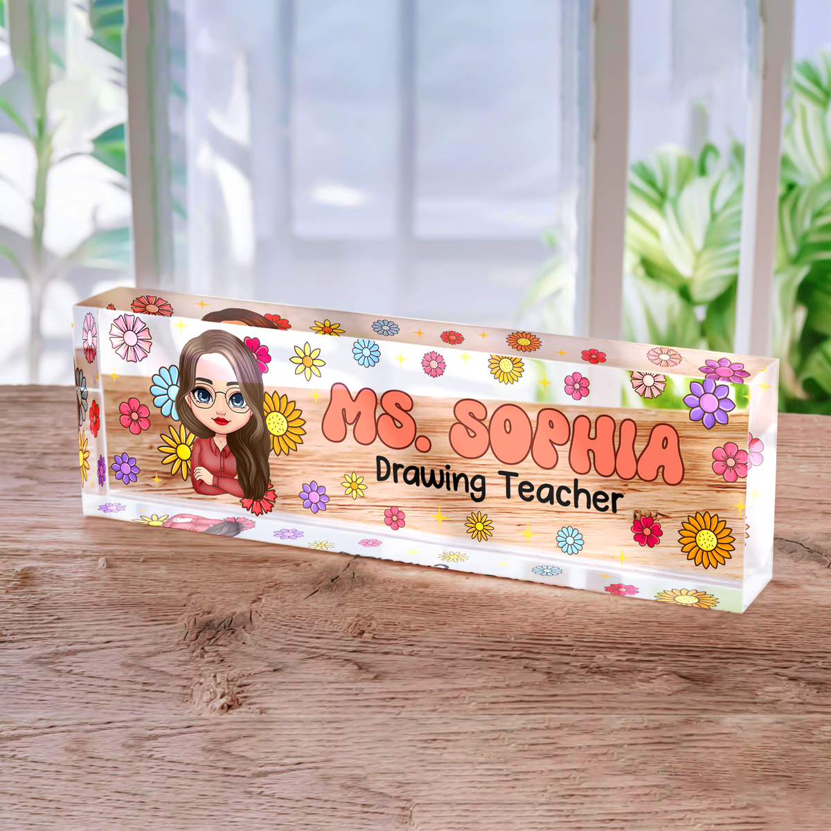 Custom Teacher Name Desk Name Plate Back To School Gift For Teacher CH07 896204