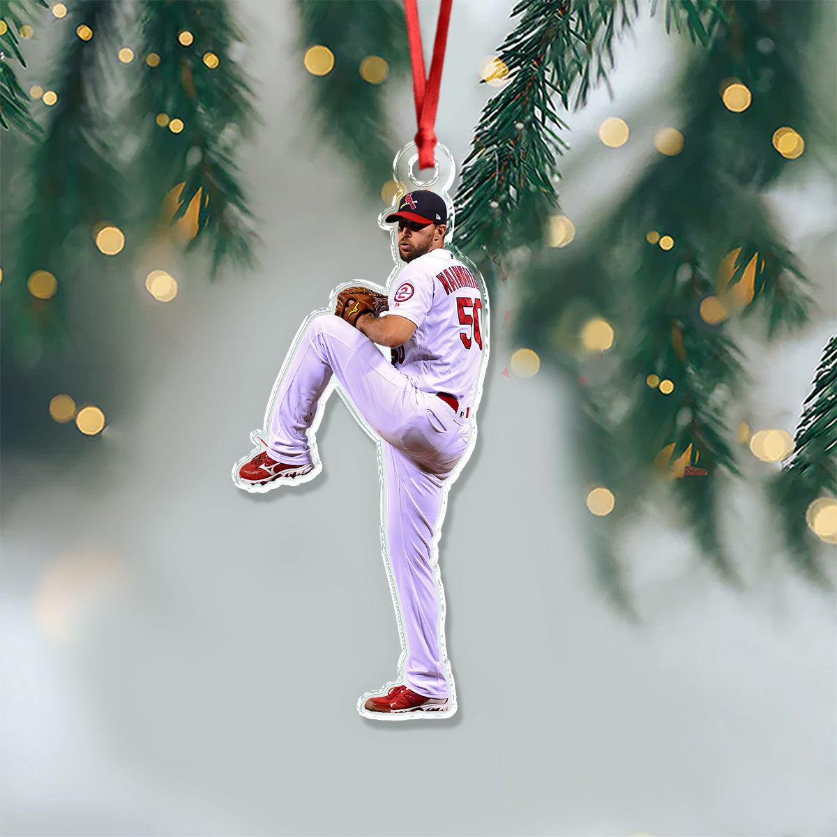Custom Photo Baseball Players Personalized Acrylic Ornament HA75 897662