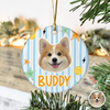 Personalized Pet Photo Christmas Ceramic Ornament Gift For Pet Lovers HO82 903320
