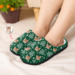 Custom Photo Best Cat Dad, Best Cat Mom Ever Slippers Unique Gift HA75 898056