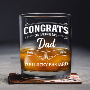 Congrats On Being My Brother Personalized Whiskey Glass CH07 896376