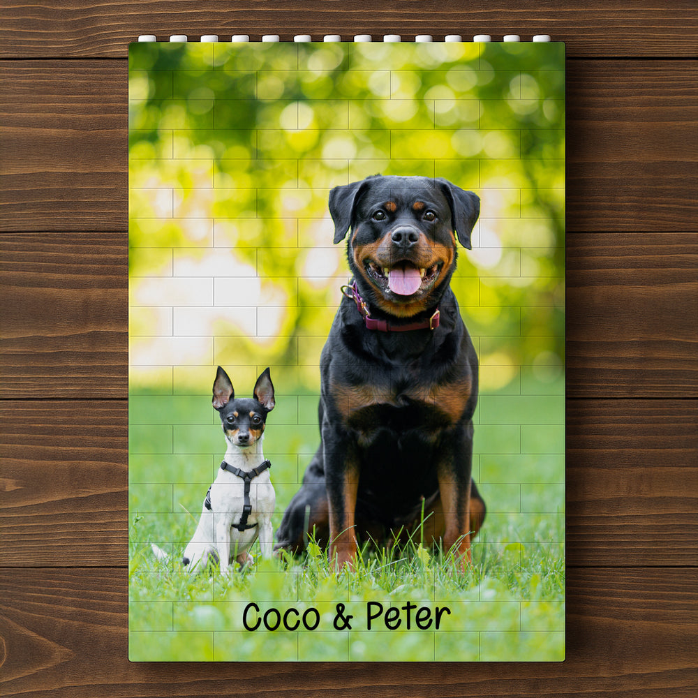 Custom Dog Cat Photo Rectangle Building Brick Blocks Gift For Dog Cat Lovers HA75 892514