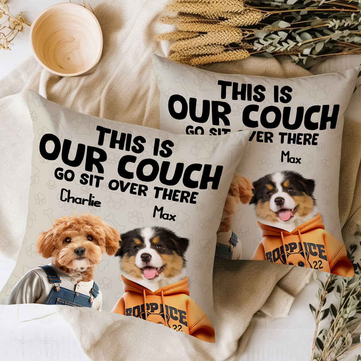 This Is Our Couch Personalized Pillow Gift For Dog And Cat Lovers CH07 896338