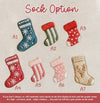 Personalized Family Stocking Embroidery Hoop Ornament TH10 896741