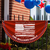 Custom Family Name USA 250th Anniversary Non-Pleated Fan Flag HA75 920290