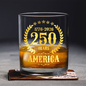 America 250 Years America 250th Anniversary Whiskey Glass HA75 897424