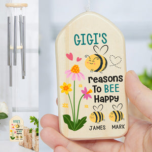 Grandma's Reasons To Be Happy Personalized Wind Chimes Mother's Day Gift HA75 892092