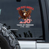 God Bless America  1776 - 2026 250 Years Of Freedom Car Window Decal Sticker CH07 910534