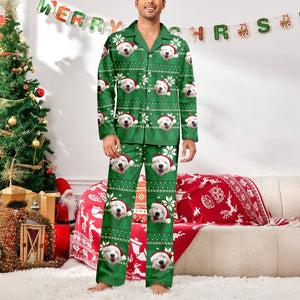 Christmas Is Coming Aztec Pattern - Custom Dog Face Photo Pajamas Christmas Gift For Dog Lovers CH07 896134