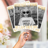 Personalised Vintage Photo And Year Senior - Officially A Senior - My Last First Day Face Fan HA75 922072