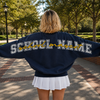Custom School Name Senior Shirt, Shoulder to Shoulder Sweatshirt, Hoodie LM32 669815