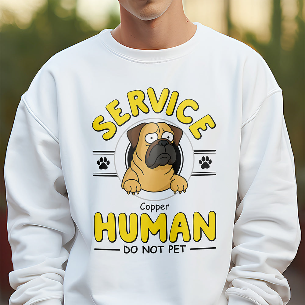 Service Human, Do Not Pet Personalized Birght Shirt For Dog Lovers CH07 895630