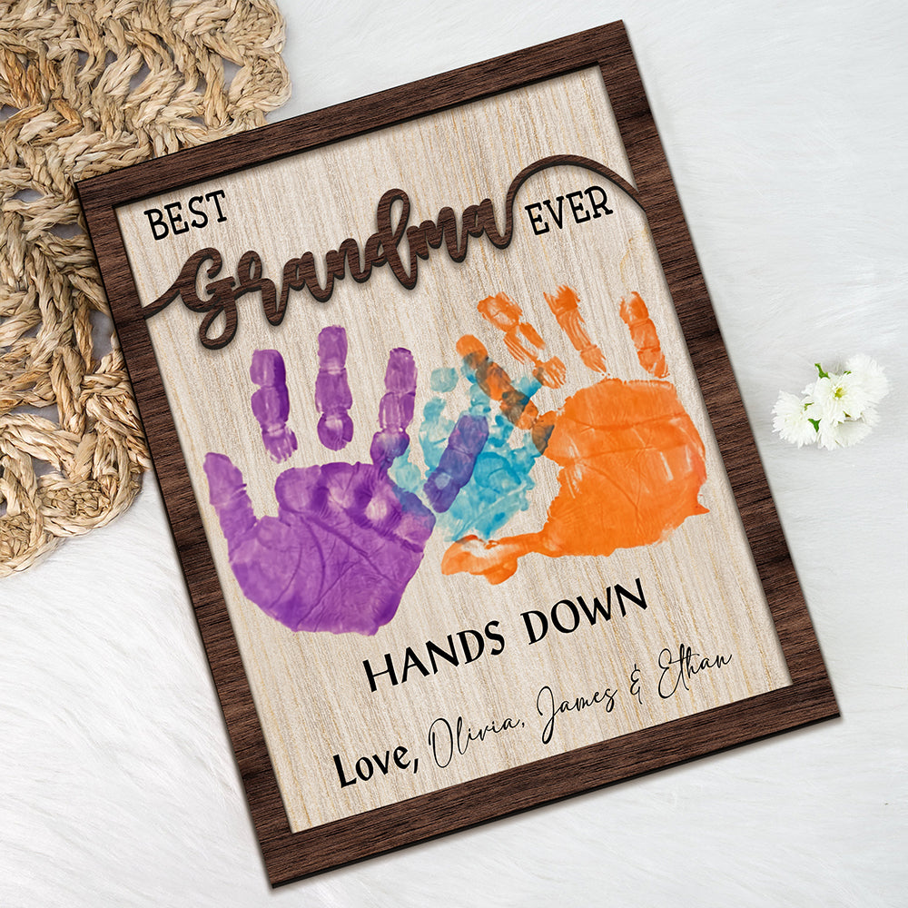 Best Mom Ever Mother's Day 2-Layered Wooden Plaque With Stand TH10 892975