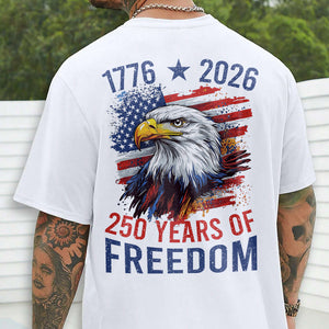America Semiquincentennial 250 Years Of Freedom Back Side Bright Shirt CH07 896700