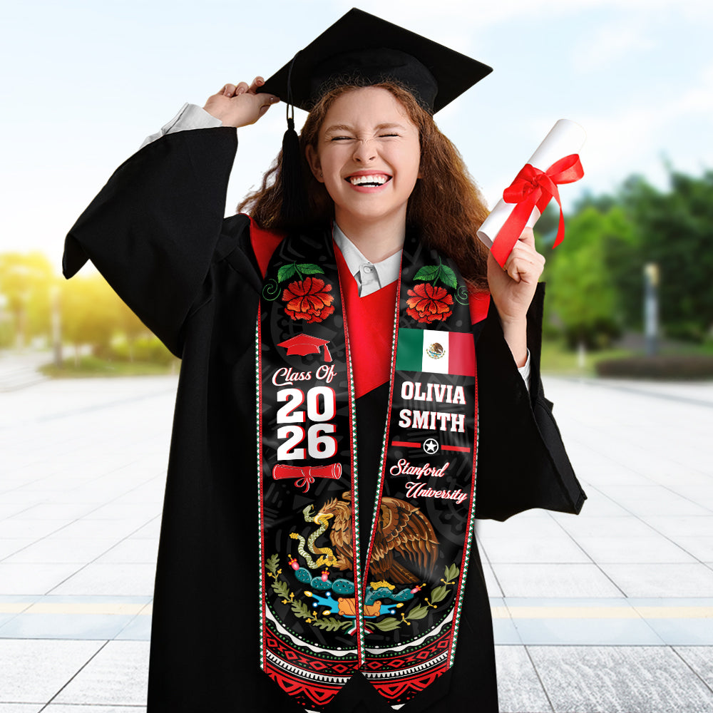 Custom Name Class Of 2026 Graduation Celebration Stole LM32 897697