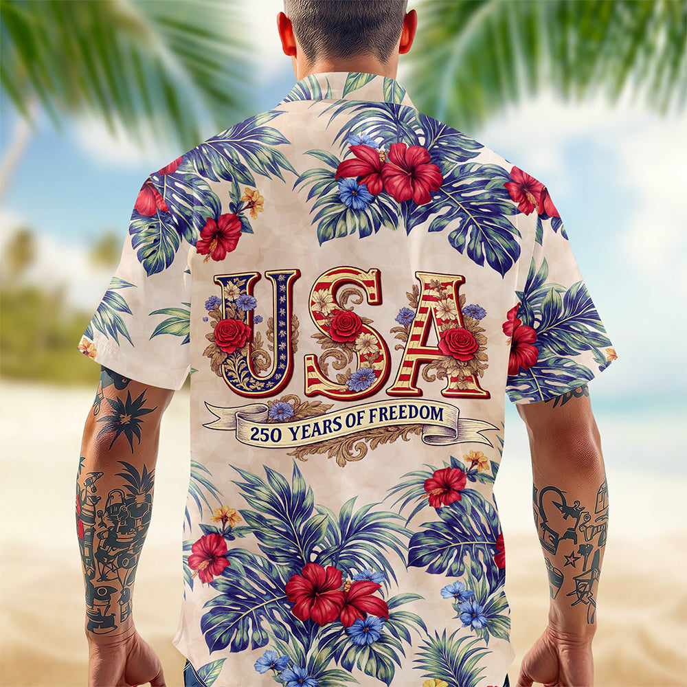 USA 250 Years of Freedom Hawaiian Shirt For Independence Day 2026 CH07 910410