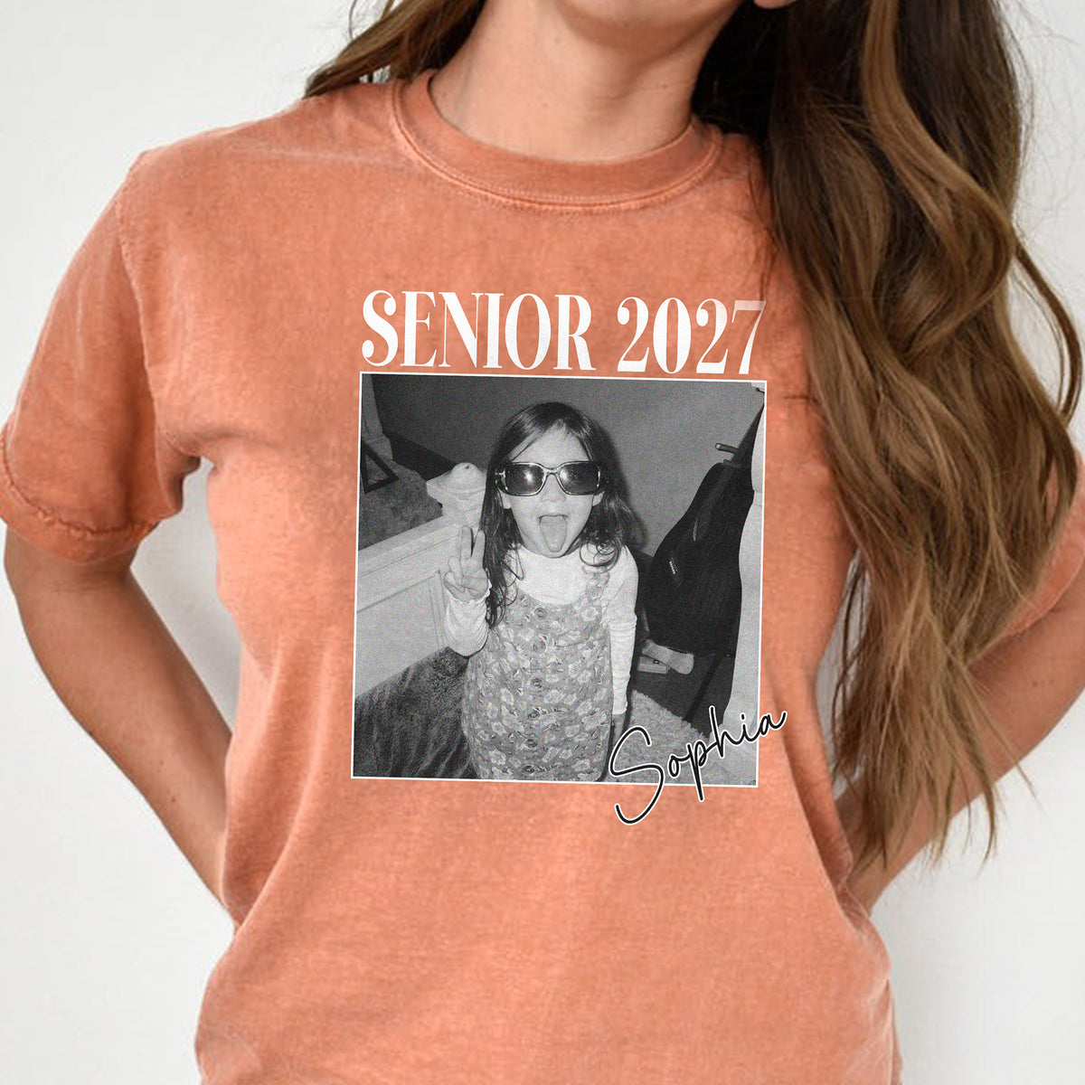 Personalized Senior 2027 Photo Comfort Shirt Graduation Gift TH10 170627