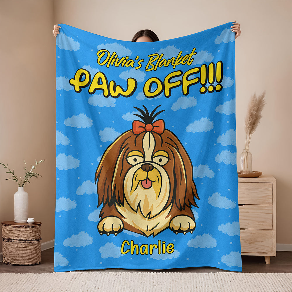 Personalized Time To Paw Off Funny Dog Blanket For Dog Lovers LM32 893363