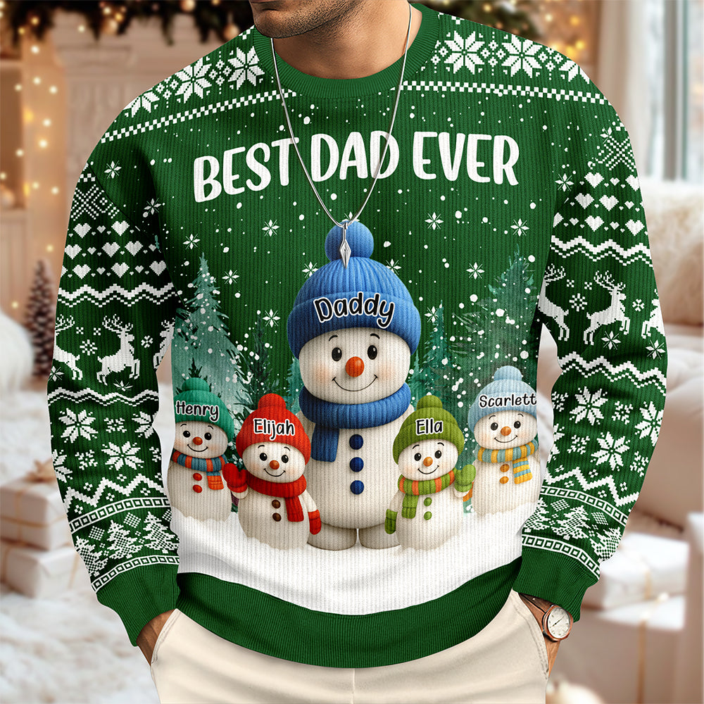 Custom Snowman Family Personalized Ugly Sweater Christmas Gift HA75 898430